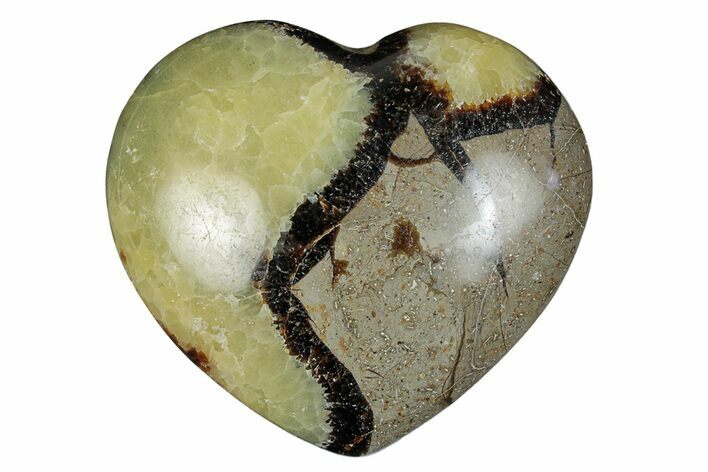 Polished Septarian Heart - Madagascar #278045